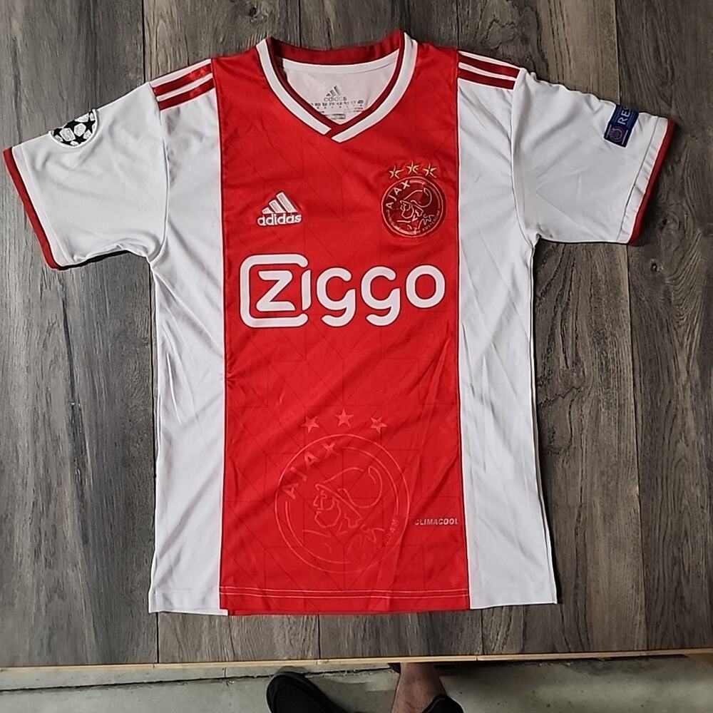 De Jong #9 Adidas AFC Ajax Home Jersey Amsterdam Men’s Size M Climacool